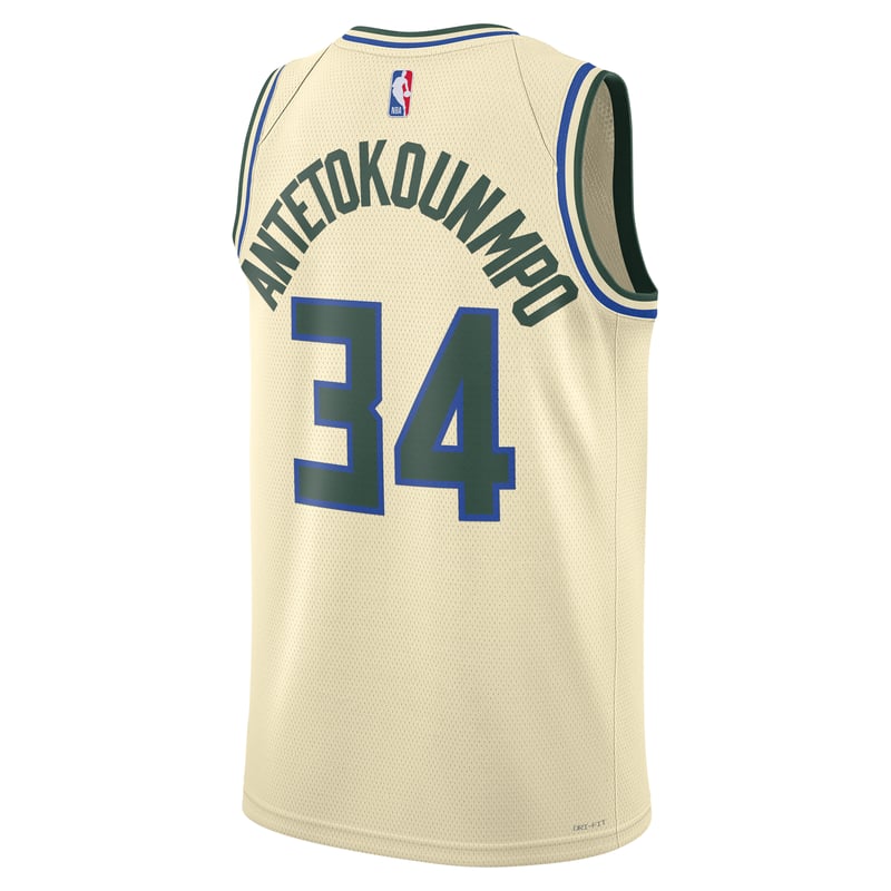 Nike Giannis Antetokounmpo Milwaukee Bucks City Edition NBA Swingman Paita "Flat Opal" | Miehet | Koripallo | 02 | SPORTSHOWROOM