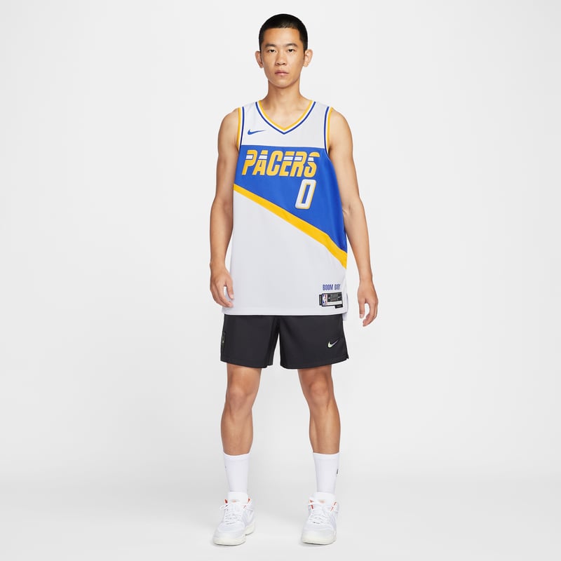 Nike Indiana Pacers City Edition NBA Swingman Tyrese Haliburton HM5983-100 09