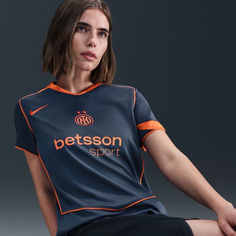 Maillot Nike Inter Milan 2025/26 Stadium Third Dri-FIT Total 90 Replica "Thunder Blue & Safety Orange" | Femme | Football | 03 | SPORTSHOWROOM