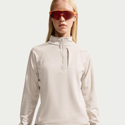 Nike ACG "Wolf Grid" Therma-FIT 1/2-Zip Top "Light Orewood Brown & Cream II" | Women | Hiking | 01 | SPORTSHOWROOM