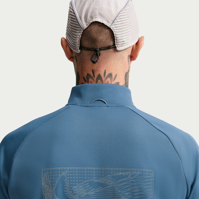 Nike Miler Therma-FIT Winterized 1/2-Zip Top "New Slate" | Men | Running | 02 | SPORTSHOWROOM