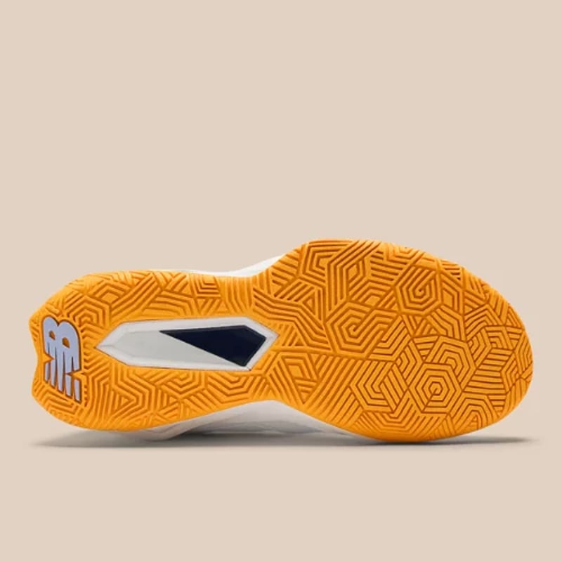 New Balance Coco Delray tennis runners "White & Hot Marigold" | Women | Tennis | 03 | SPORTSHOWROOM