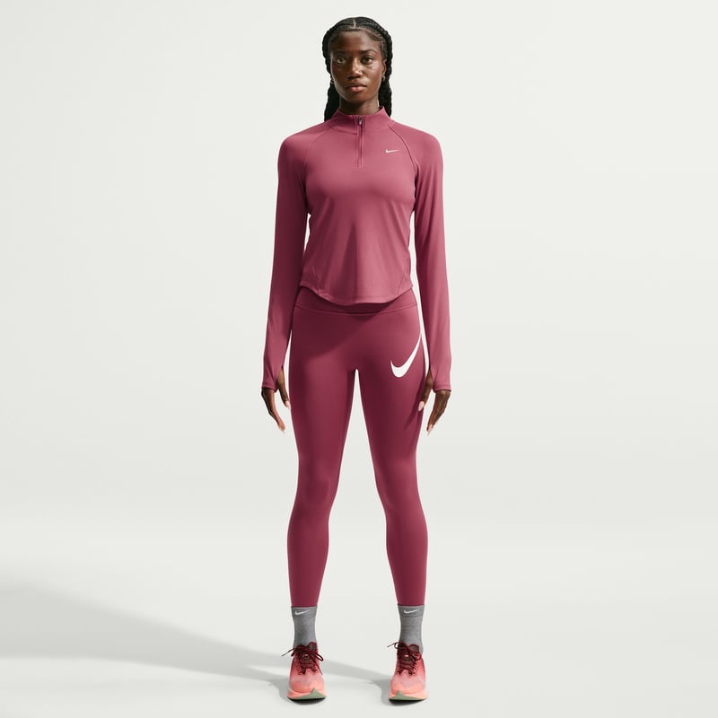 Haut Nike Tempo Dri-FIT 1/4-Zip "Pink Smoke" | Femme | Course à pied | 04 | SPORTSHOWROOM
