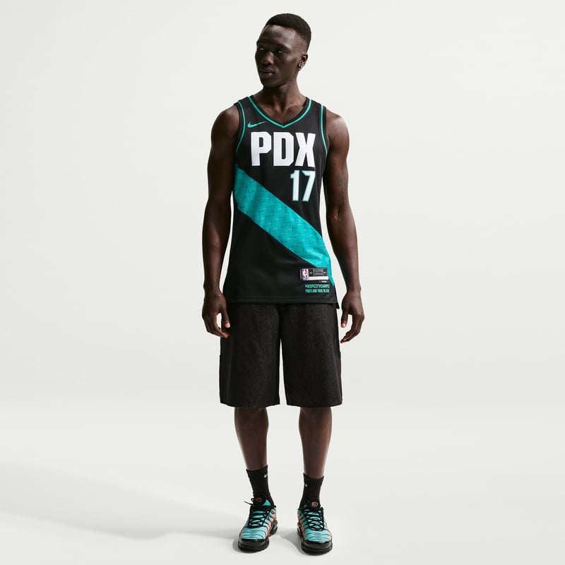 Nike Shaedon Sharpe Portland Trail Blazers City Edition NBA Swingman Shirt "Black" | Men | SportStyle | 07 | SPORTSHOWROOM