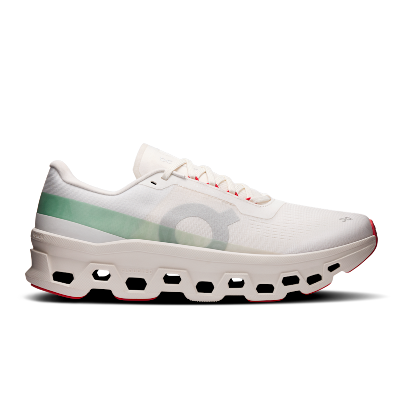 Buty do biegania On Cloudmonster 1 "Ivory & Creek" | Mezczyzni | Bieganie | 01 | SPORTSHOWROOM