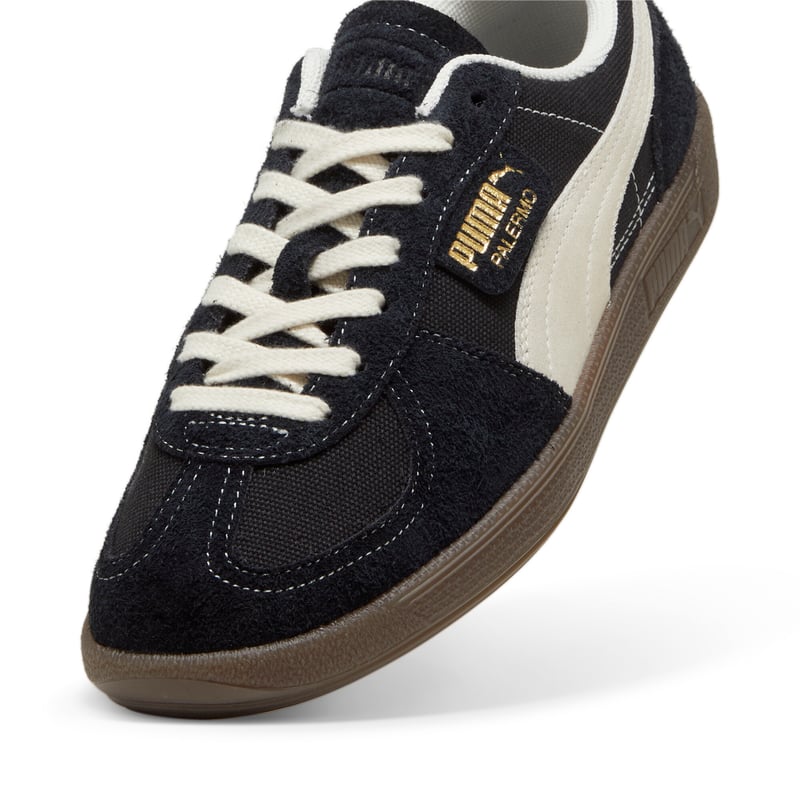 【PUMA】Palermo Vintage★396841-04★PUMA BLACK-FROSTED IVORY Puma Palermo Vintage black Frosted Ivory-Gum men's shoes