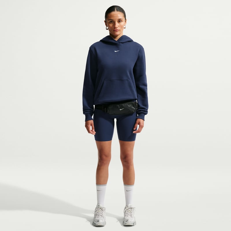 Nike Studio Fleece Medium Weight Pullover Hettegenser "Midnight Navy & Sail" | Dame | | 03 | SPORTSHOWROOM
