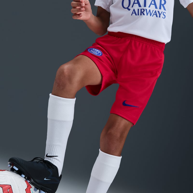 Nike PSG 2025/26 Stadium Third Dri-FIT Total 90 Replica Shorts "Global Red & Hyper Royal" | Kids | SportStyle | 05 | SPORTSHOWROOM
