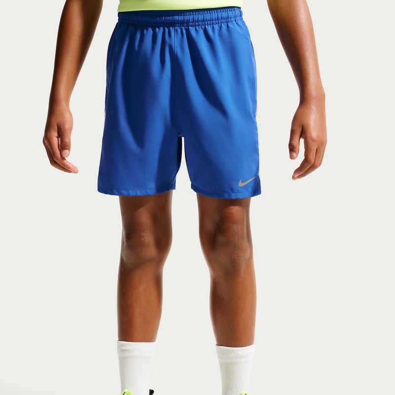 Short Nike Miler Dri-FIT "Game Royal & Aluminum" | Enfant | Course à pied | 02 | SPORTSHOWROOM