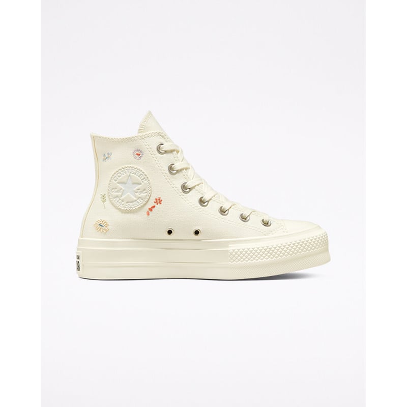 Converse Chuck Taylor All Star Lift Platform High ‘Embroidered Floral’ A01586C 01