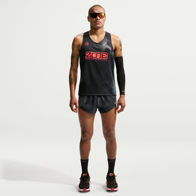 Kasi pashki Nike AeroSwift Dri-FIT ADV Brief-Lined "Black & Bright Crimson" | Мъже | Бягане | 01 | SPORTSHOWROOM