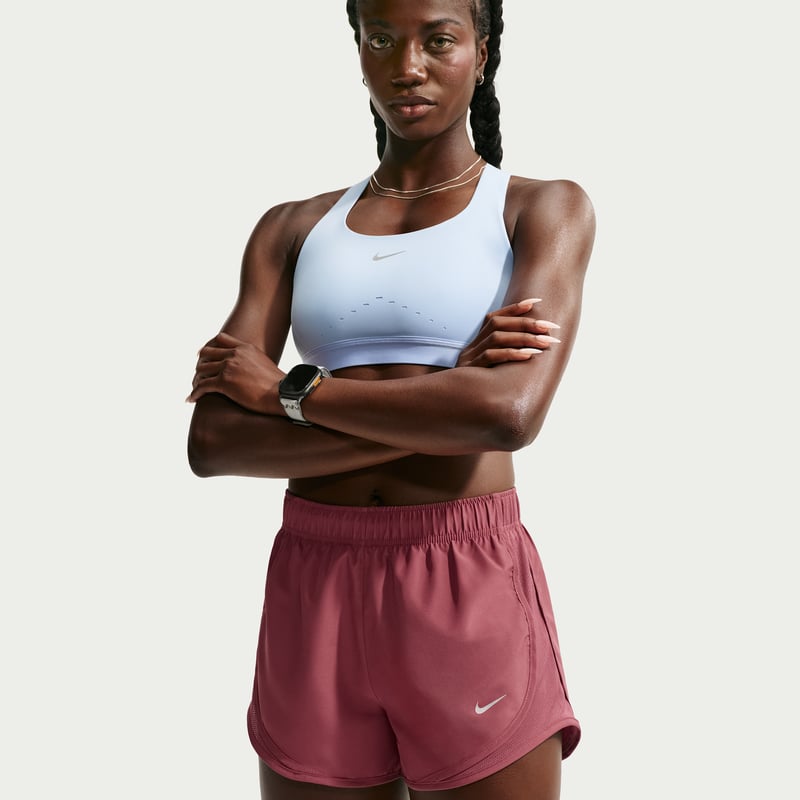 Short Nike Tempo Dri-FIT Mid-Rise Brief-Lined "Pink Smoke" | Femme | Course à pied | 02 | SPORTSHOWROOM