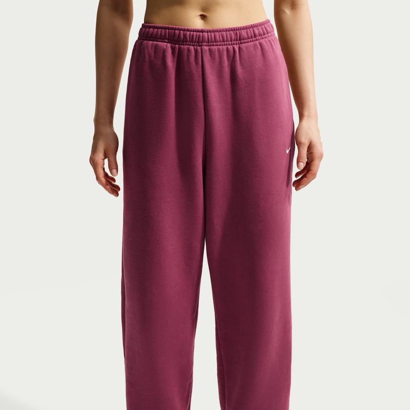 Nike Studio Fleece Medium Weight High-Rise Oversized Cuffed Bukse "Pink Smoke & Sail" | Dame | | 01 | SPORTSHOWROOM