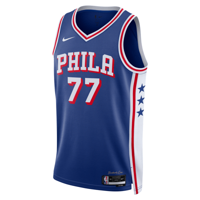 Nike Philadelphia 76ers Icon Edition Dri-FIT NBA Swingman VJ Edgecombe DX8620-496