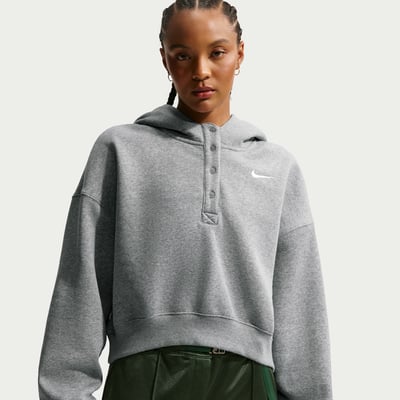 Nike Phoenix Fleece Oversized Cropped Henley IF0258-063 01