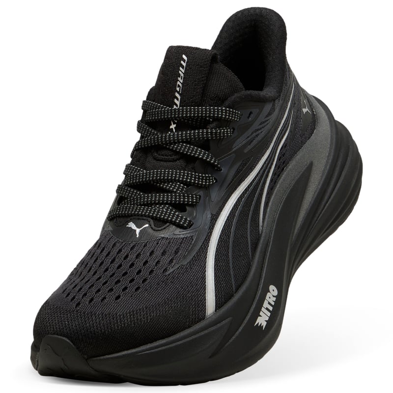 PUMA MagMax NITRO 2 Brightstride juoksukengät "Black & Silver" | Naiset | Juoksu | 04 | SPORTSHOWROOM