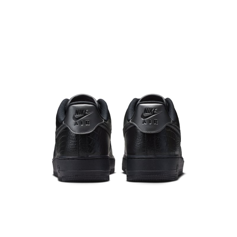 Nike Air Force 1 '07 ‘Crocodile’ Sneaker "Black & Metallic Dark Grey" | Herren | Sportstyle | 06 | SPORTSHOWROOM
