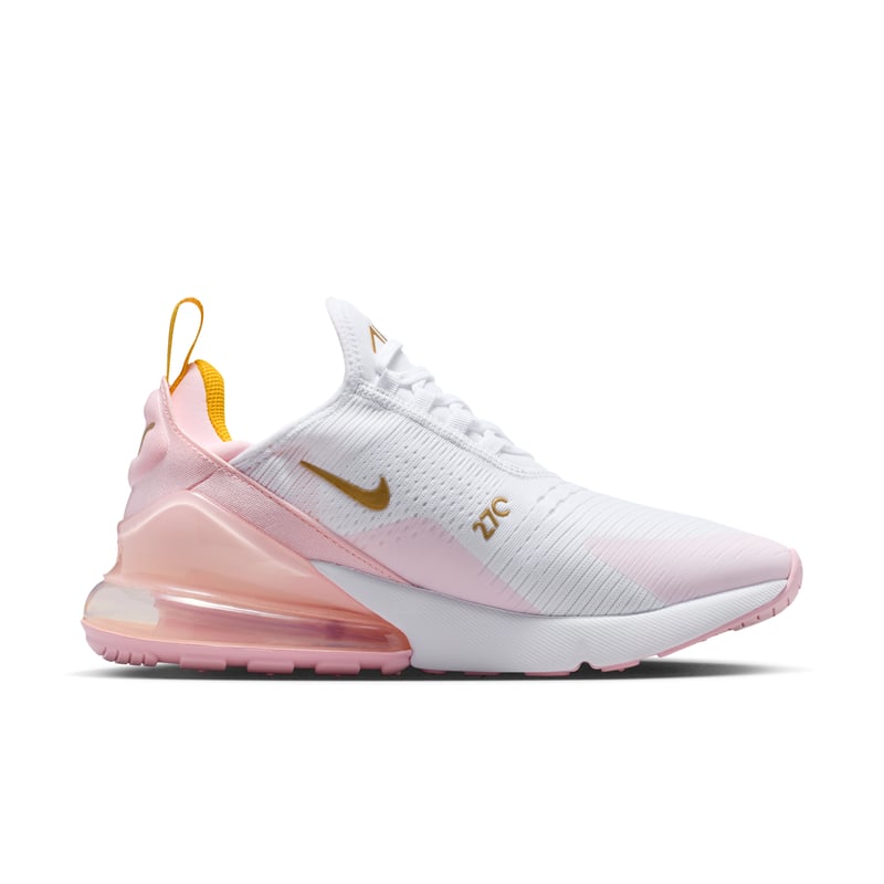 Nike Air Max 270 sneakers "University Gold & Pink Foam" | Kvinnor | Sportstyle | 03 | SPORTSHOWROOM