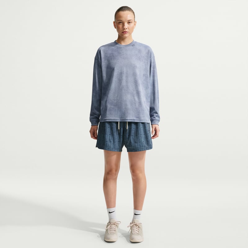 Nike Caitlin Standard Issue Dri-FIT 5" Practice Mesh Shorts "Diffused Blue & Armory Navy" | Dames | Basketbal | 01 | SPORTSHOWROOM