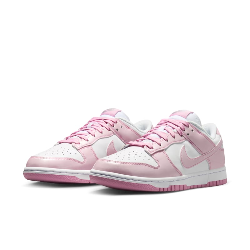 Nike Dunk Low SE ‘Patent’ sneakers "White & Pink Rise" | Dame | Sportstyle | 05 | SPORTSHOWROOM