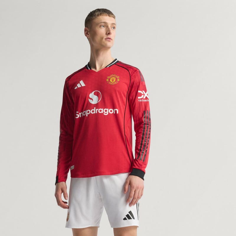 adidas Manchester United 2025/26 Home Authentic Long Sleeve JP3022 01