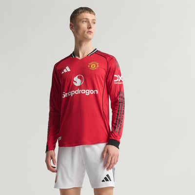 adidas Manchester United 2025/26 Home Authentic Long Sleeve JP3022 01