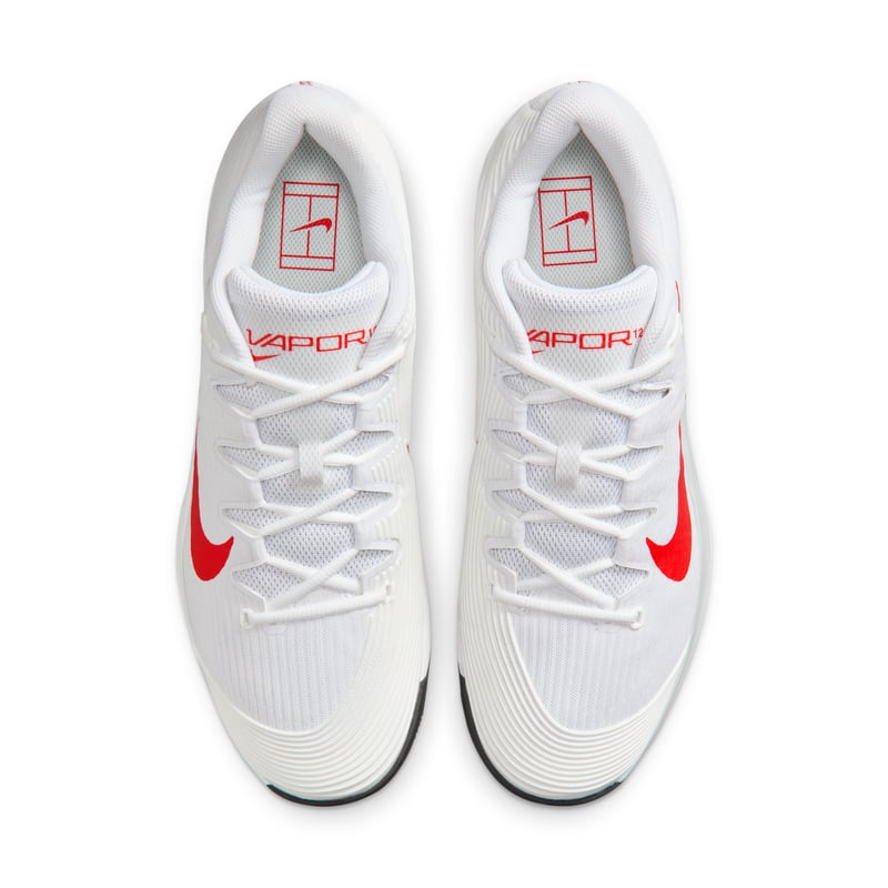 Nike Vapor 12 tennisskor "White & Light Crimson" | Män | Tennis | 04 | SPORTSHOWROOM