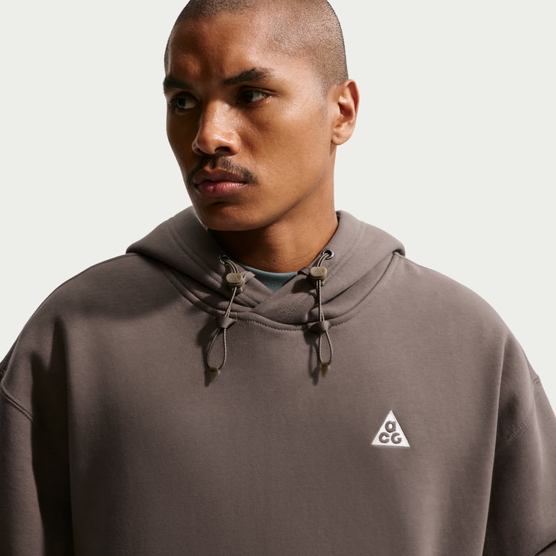 Nike ACG "Tuff Fleece" Pullover Huvtroja "Ironstone & Mink Brown" | Män | | 03 | SPORTSHOWROOM