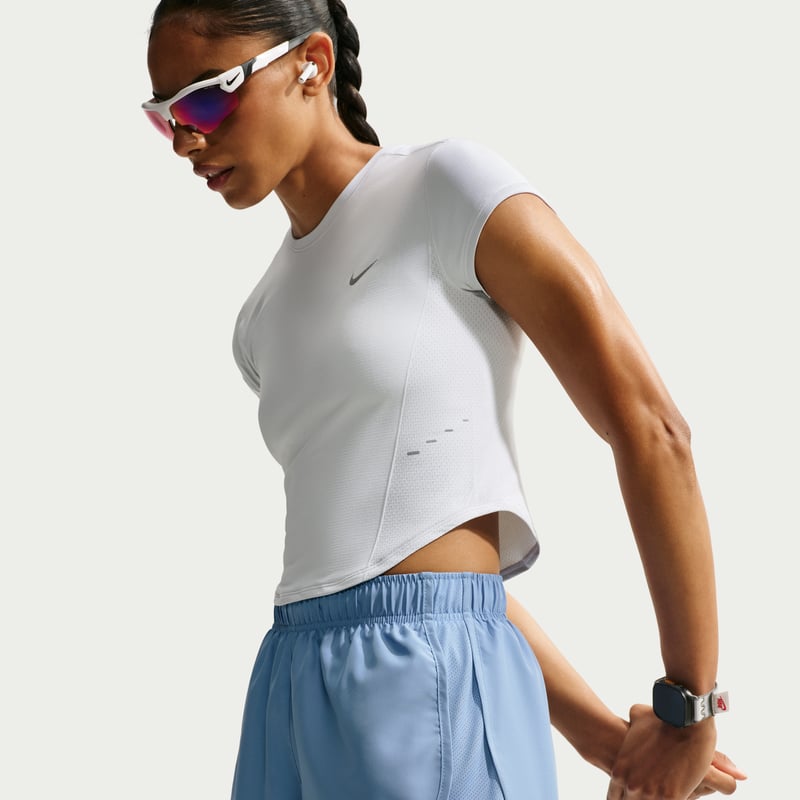 Short Nike Tempo Dri-FIT Mid-Rise Brief-Lined "Work Blue" | Femme | Course à pied | 04 | SPORTSHOWROOM