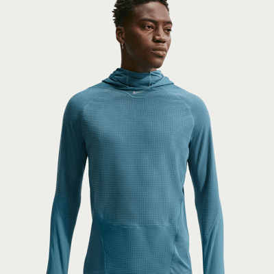Nike Stride Therma-FIT Winterized Mid Layer Top "Smoky Blue" | Herren | Laufen | 01 | SPORTSHOWROOM