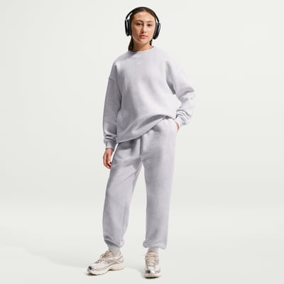 Nike Studio Fleece Loose Bukse "Birch Heather & White" | Barn | | 00 | SPORTSHOWROOM