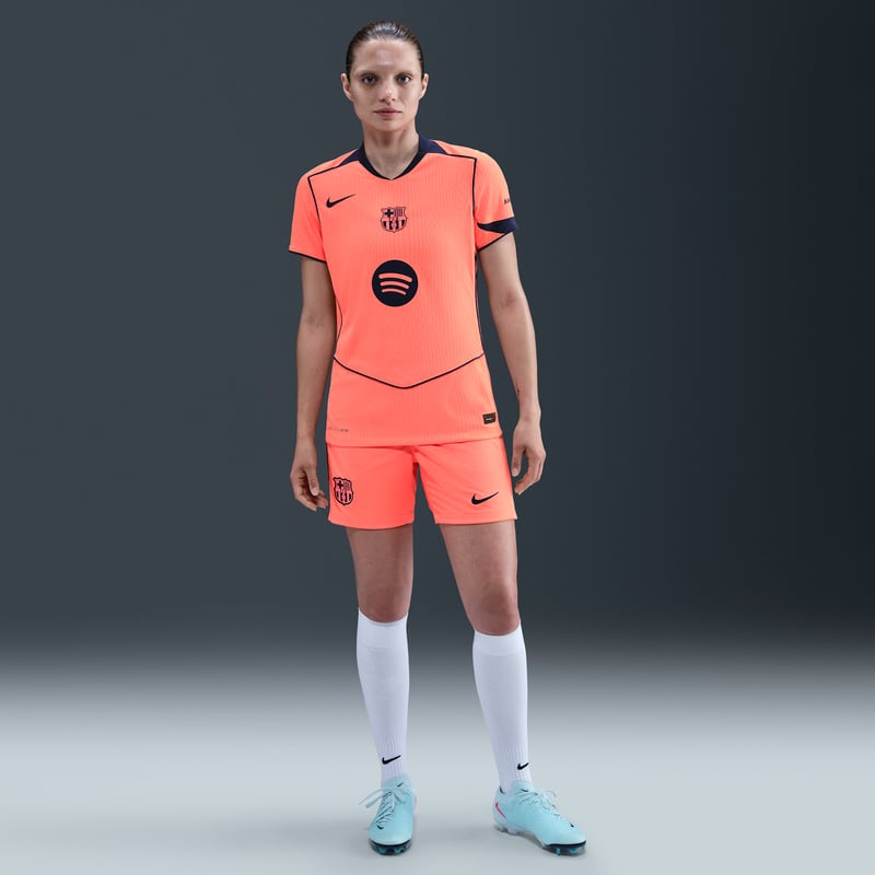 Nike F.C. Barcelona 2025/26 Match Third Dri-FIT ADV Total 90 Authentic Shirt "Bright Mango & Midnight Navy" | Women | Football | 04 | SPORTSHOWROOM