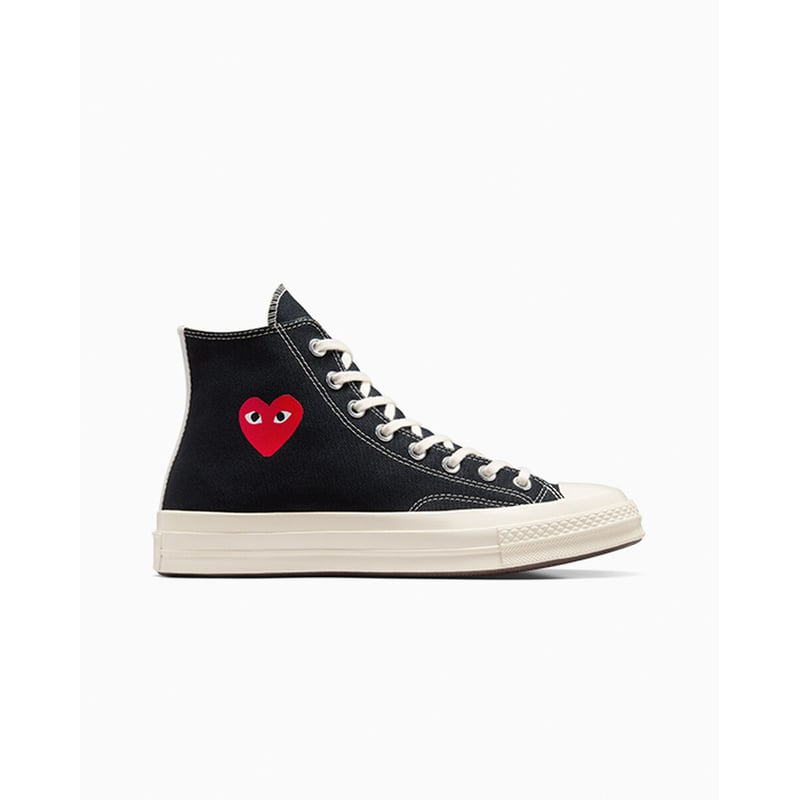 Converse Chuck 70 High x Comme des Garçons PLAY ‘Single Heart’ A08801C 01