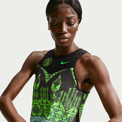 Potnik Nike AeroSwift Dri-FIT ADV Cropped "Chicago Marathon" | Жени | Бягане | 01 | SPORTSHOWROOM