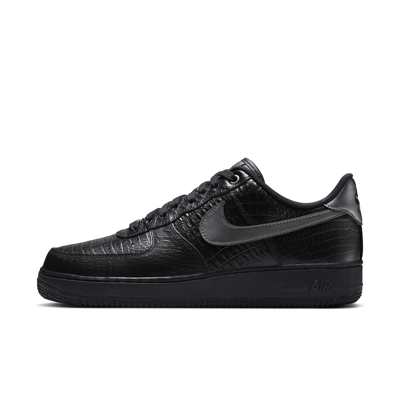 Superge Nike Air Force 1 '07 ‘Crocodile’ "Black & Metallic Dark Grey" | Moški | Sportstyle | 01 | SPORTSHOWROOM