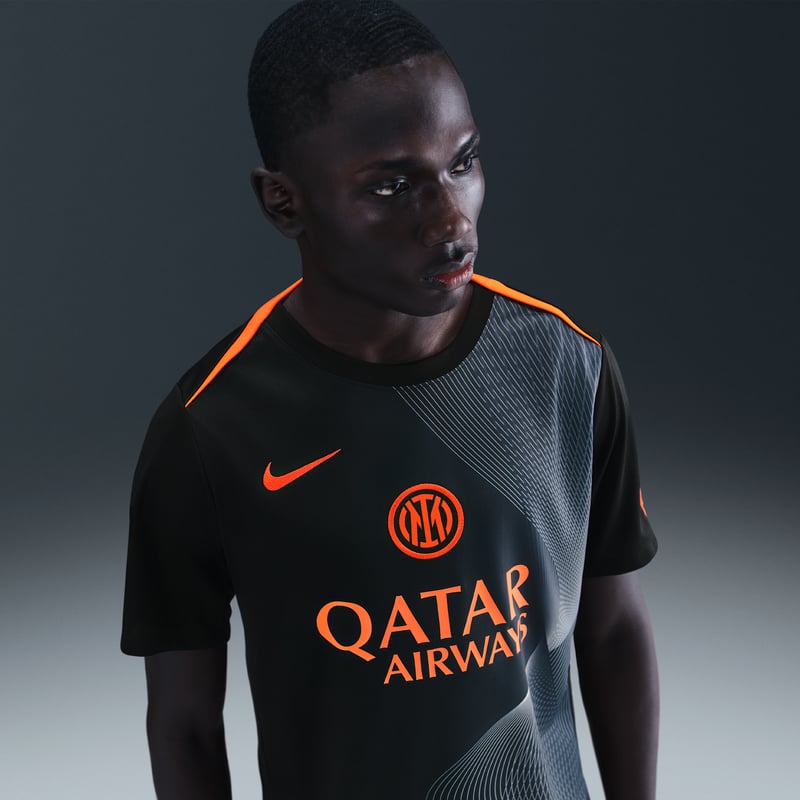 Nike Inter Milan Academy Pro Third Dri-FIT Total 90 Pre-Match Shirt "Black & Thunder Blue" | Men | Football | 01 | SPORTSHOWROOM