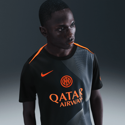 Maglia Nike Inter Milan Academy Pro Third Dri-FIT Total 90 Pre-Match "Black & Thunder Blue" | Uomo | Calcio | 01 | SPORTSHOWROOM