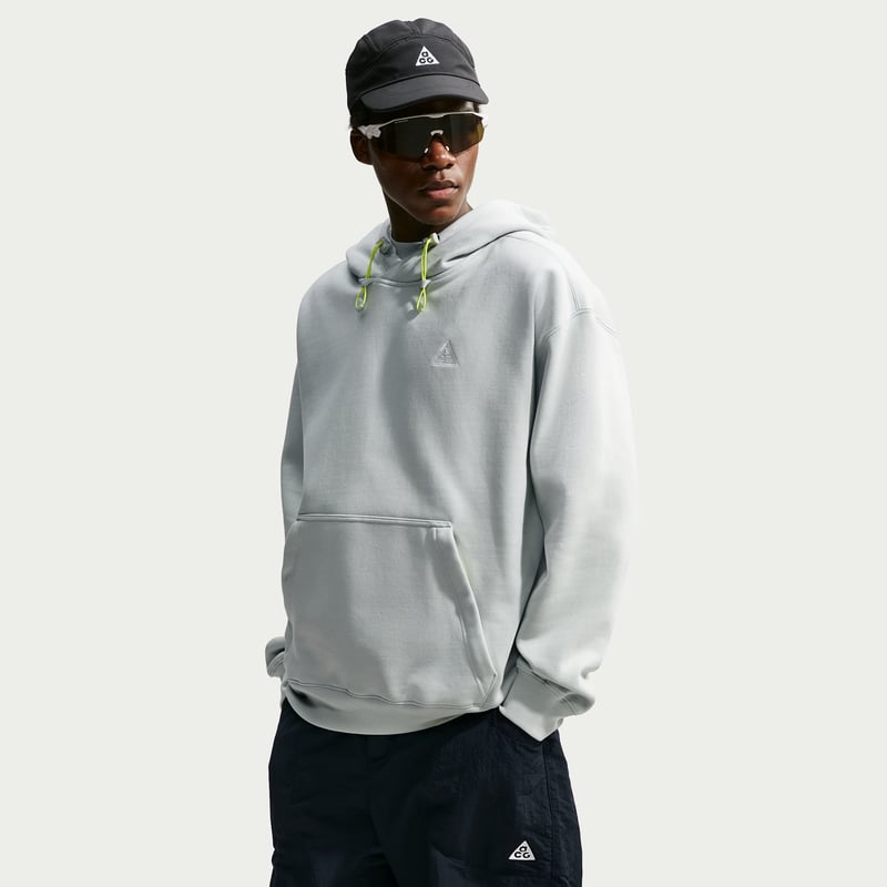Nike ACG "Tuff Fleece" Pullover Huvtroja "Light Silver" | Män | | 03 | SPORTSHOWROOM