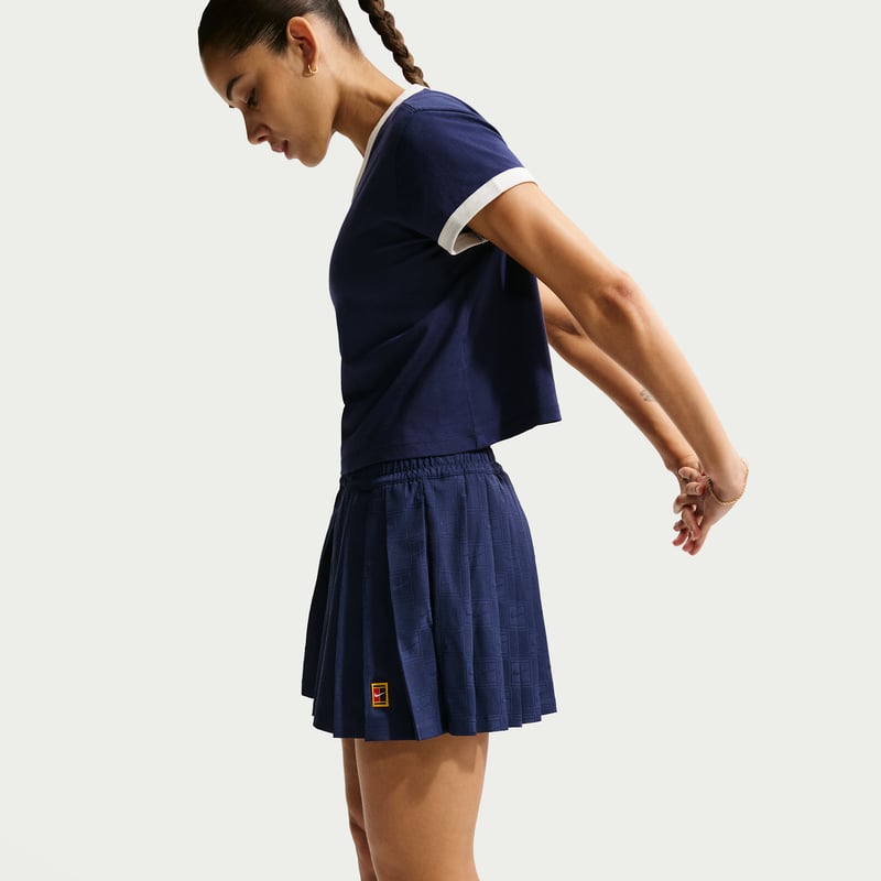NikeCourt Court Collection Dri-FIT High-Waisted Shorts "Midnight Navy" | Kvinnor | Tennis | 04 | SPORTSHOWROOM