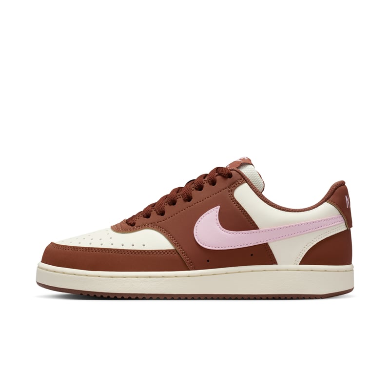 Nike Court Vision Low sneakers "Soft Pearl & Fauna Brown" | Dames | Sportstyle | 01 | SPORTSHOWROOM