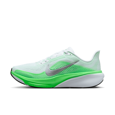 Nike Pegasus 42 running shoes "White & Green Strike" | Women | Running | 01 | SPORTSHOWROOM