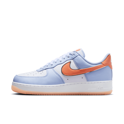 Superge Nike Air Force 1 '07 "Hydrogen Blue & Orange Frost" | Moški | Sportstyle | 01 | SPORTSHOWROOM