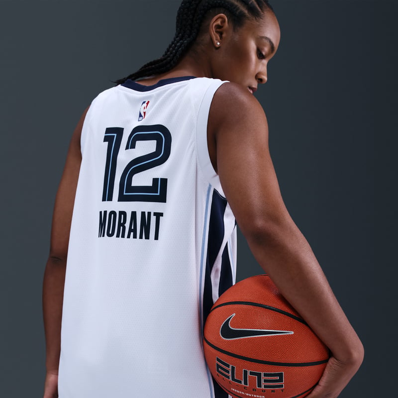 Nike Ja Morant Memphis Grizzlies 2022/23 Association Edition Dri-FIT NBA Swingman Paita "White" | Miehet | Koripallo | 04 | SPORTSHOWROOM