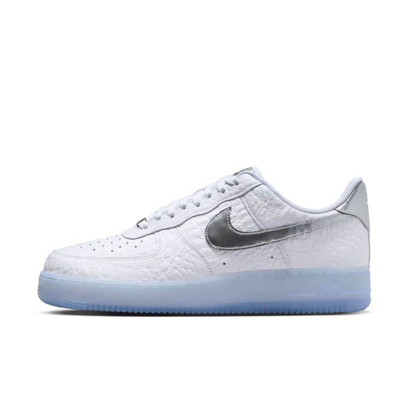 Nike Air Force 1 '07 Crocodile Sneaker "White & Blue Tint" | Herren | Sportstyle | 01 | SPORTSHOWROOM