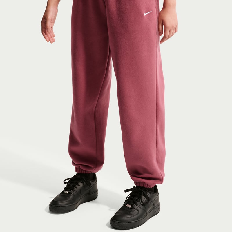 Nike Studio Fleece Loose Bukse "Pink Smoke & White" | Barn | | 01 | SPORTSHOWROOM