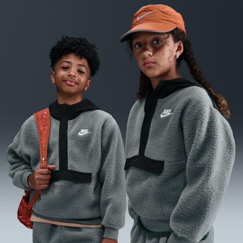 Nike Club Fleece Loose 1/4-Zip HV0383-084 01