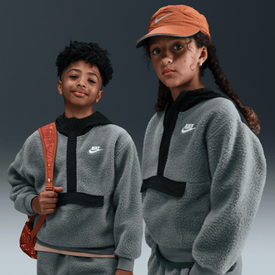 Nike Club Fleece Loose 1/4-Zip HV0383-084 01