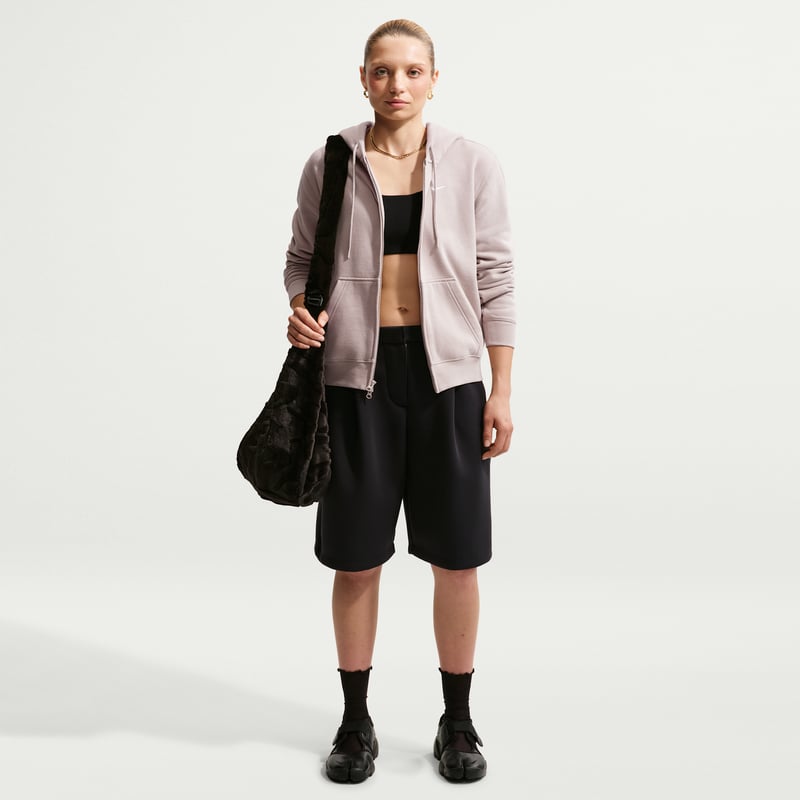 Nike Studio Fleece Medium Weight Full-Zip Hettegenser "Cream II & Sail" | Dame | | 03 | SPORTSHOWROOM