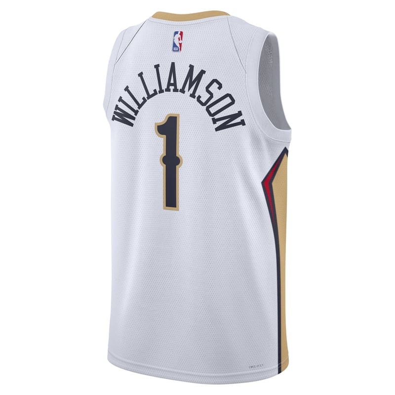 Nike New Orleans Pelicans Association Edition Dri-FIT NBA Swingman Zion Williamson DN2086-100 02