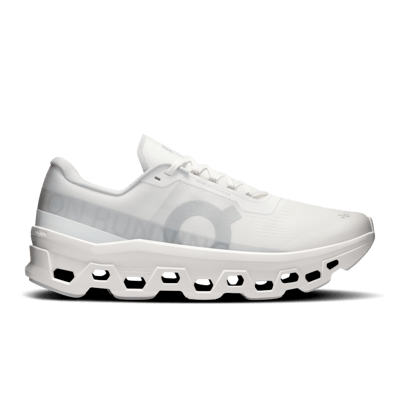 On Cloudmonster 1 running shoes "White & Silver" | Men | Running | 01 | SPORTSHOWROOM